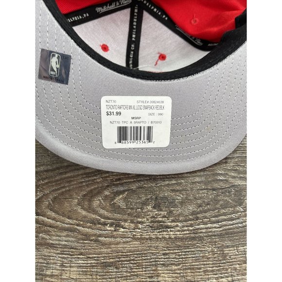 Mitchell & Ness Toronto Raptors NBA Basketball Adjustable Fit Snapback Hat - Picture 7 of 9